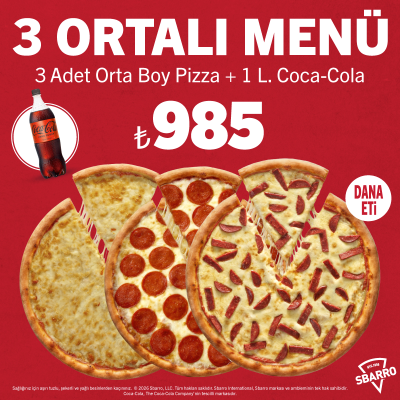 3 Orta’lı Menü