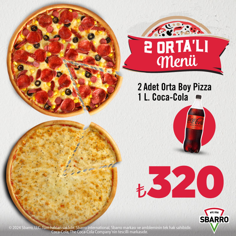 2 Orta Li Menu Kampanyalar Sbarro Turkiye