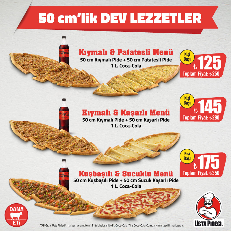 50cm’lik Dev Lezzetler