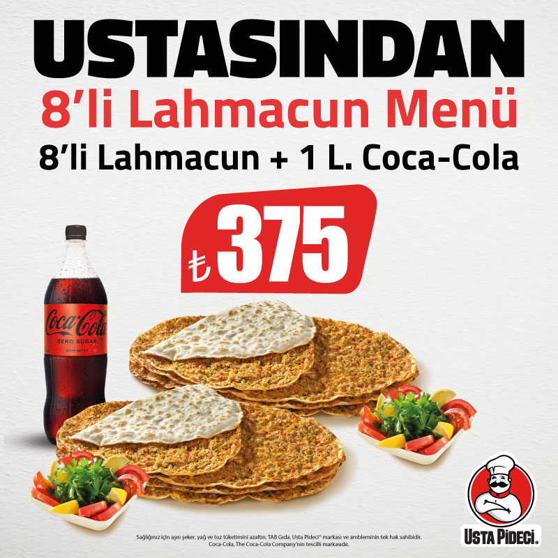 8’li Lahmacun Menü