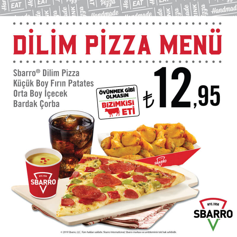 Dilim Pizza Menü
