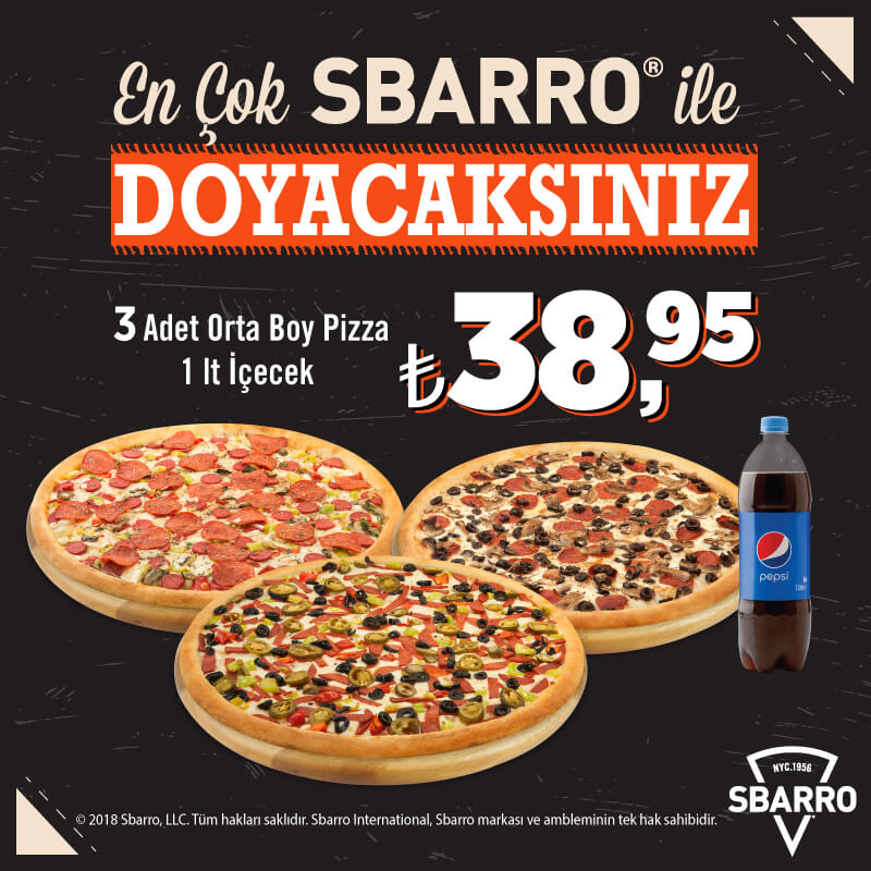 En Çok Sbarro® İle Doyacaksınız