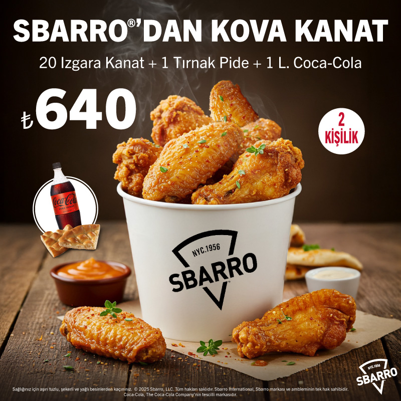 Sbarro®’dan 20'li Kanat Kova Kampanyası