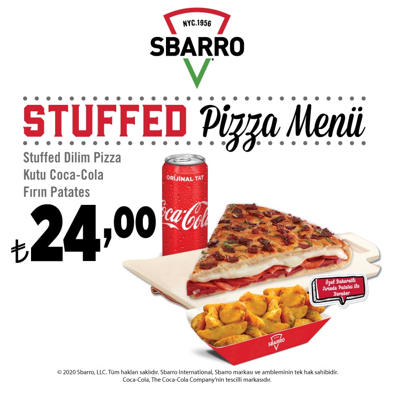 Stuffed Pizza Menuleri Kampanyalar Sbarro Turkiye