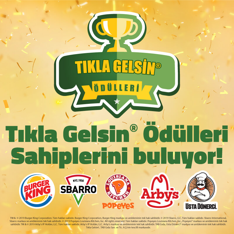 Tıkla Gelsin® Ödülleri Sahiplerini Buluyor!